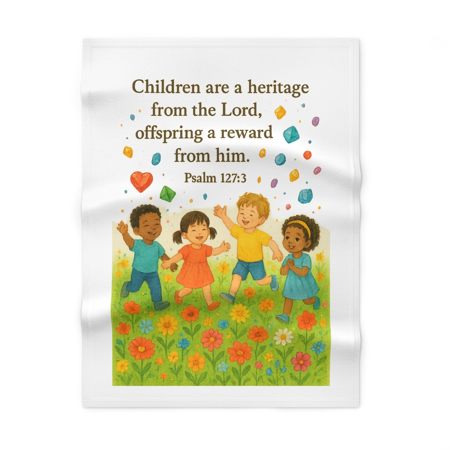 Soft Fleece Baby Blanket for Cozy Comfort, Nursery Decor, Baby Shower Gift, Biblical Theme, Toddler Snuggle Blanket