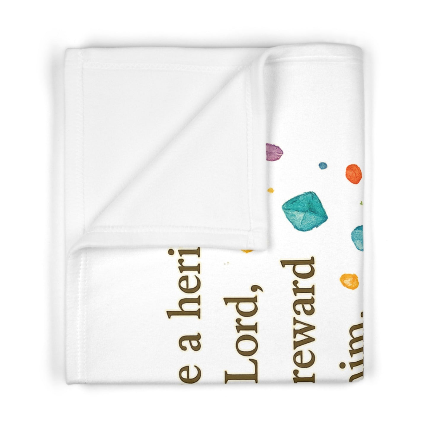 Soft Fleece Baby Blanket for Cozy Comfort, Nursery Decor, Baby Shower Gift, Biblical Theme, Toddler Snuggle Blanket