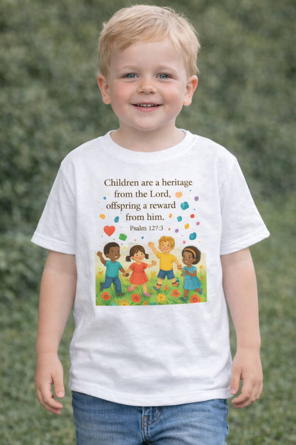 Kids Inspirational Tee - Children Shirt, Faith-Based Kids Apparel, Cute Gift for Birthdays, Family Gatherings, Church Events