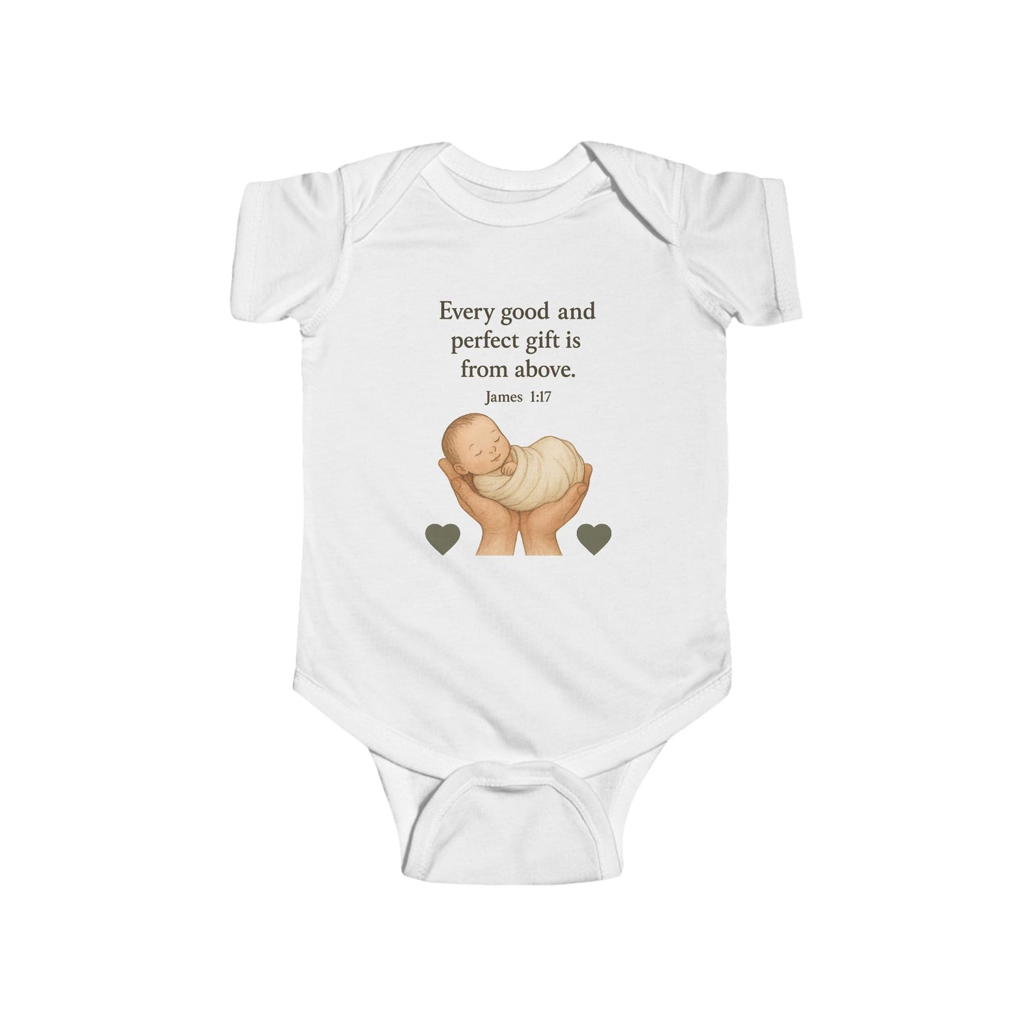 Infant Onesie with Heartwarming Quote, Baby Gift, Newborn Outfit, Christian Baby Clothes, Shower Gift, Cute Babywear